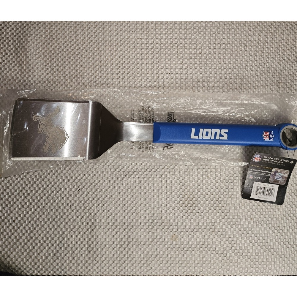 NFL Detroit Lions Sportula BBQ Spatula Grill Tool Officially Licensed New